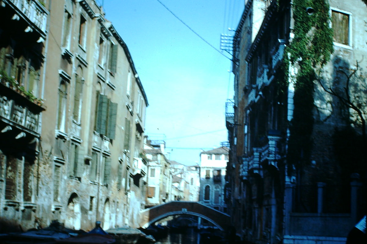 #32 Canal Scene- Venice, Italy, 1954.
