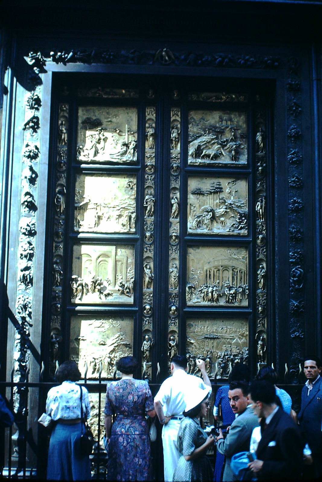 #49 South Doors of Baptistry- Florence, Italy, 1954.