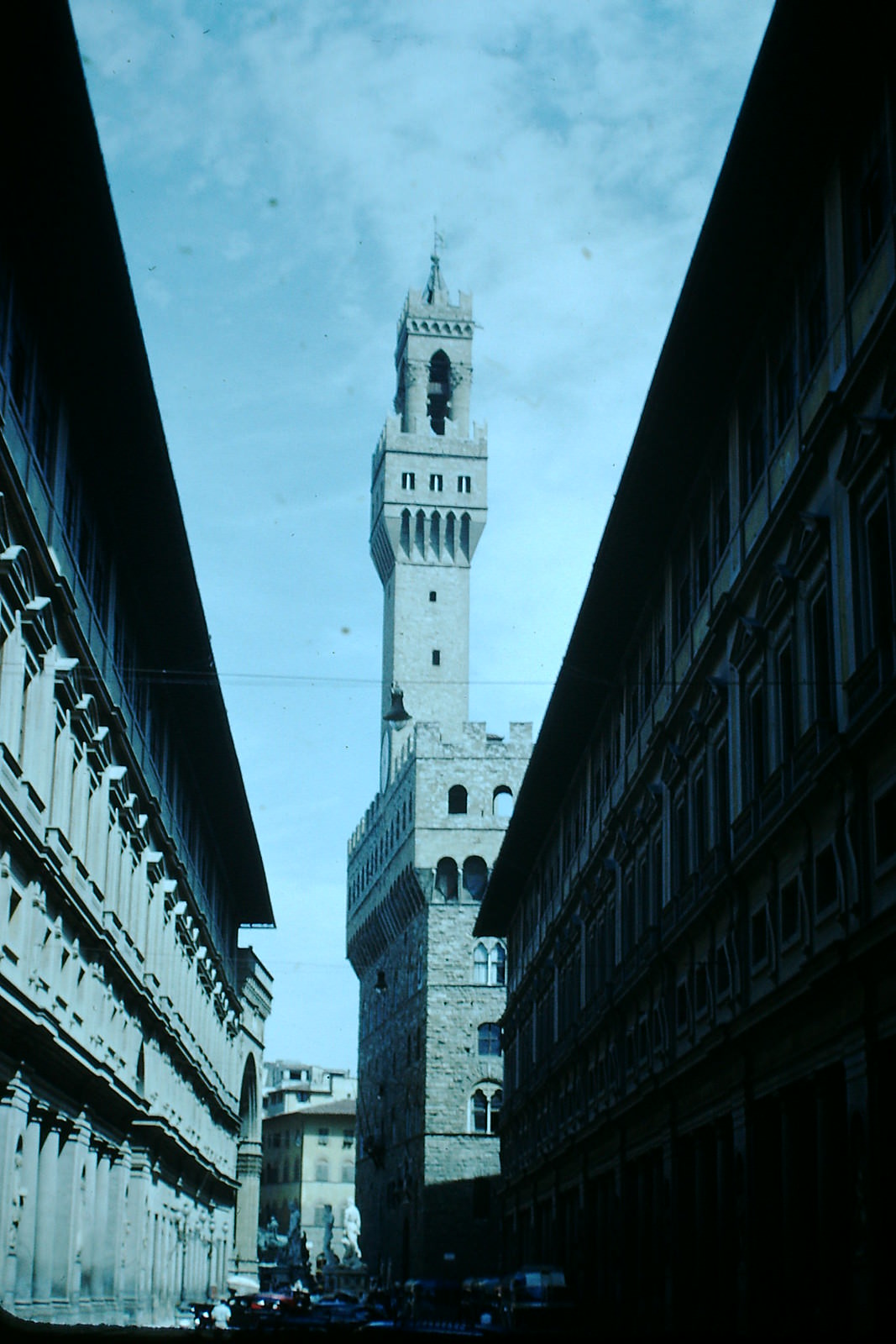 #52 St of Sciences & City Hall- Florence, Italy, 1954.