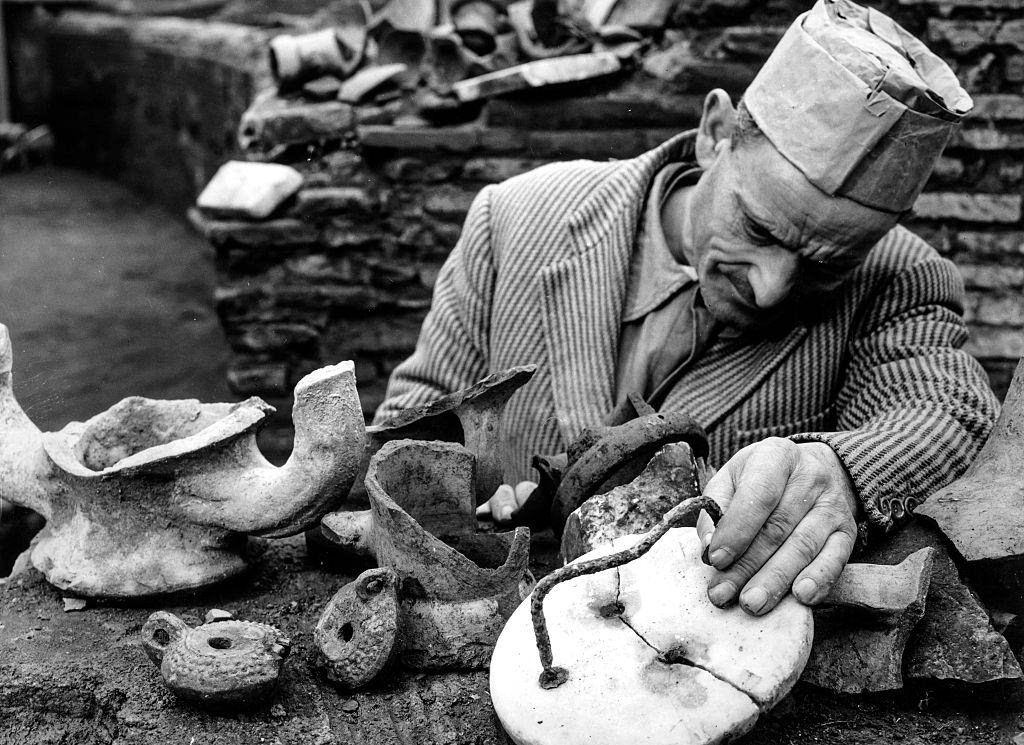 #51 Archaeological Excavations in the Ludus Magnus The Colosseum, Rome, 1960.