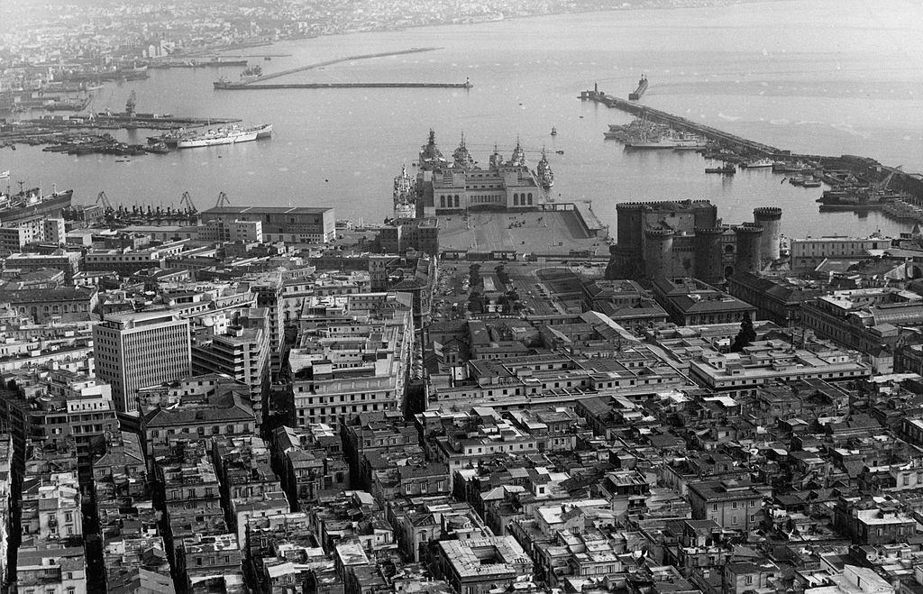 #16 Aerial view of the gulf of Naples, 1960s.