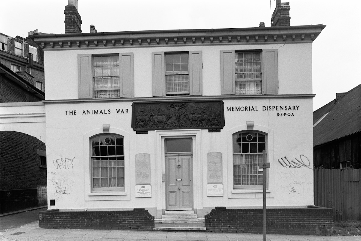 #7 The Animals War Memorial Dispensary, Cambridge Ave, Kilburn, Brent, 1988