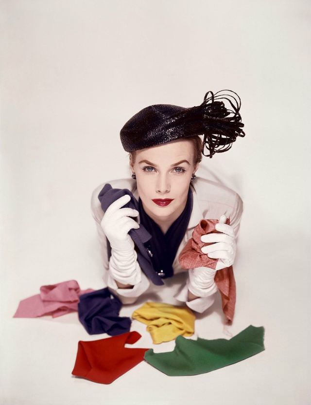 #21 Lillian Marcuson, used for cover of Vogue US, January 1, 1951
