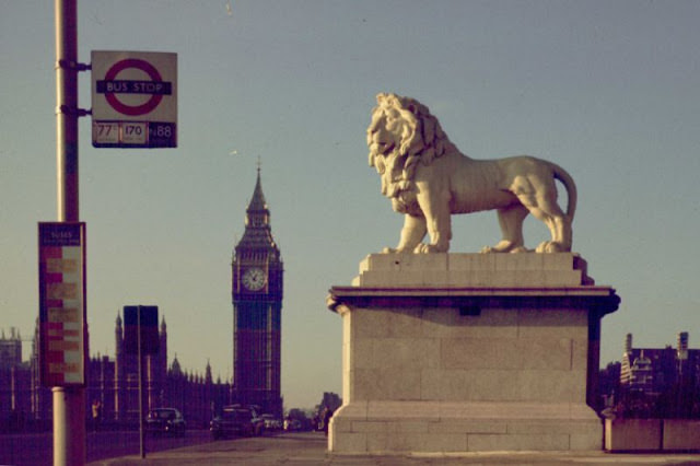 #15 Lion and Bus Stop, Westminster Bridge, 1967