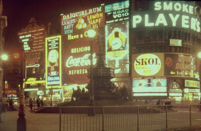 #3 Piccadilly Circus at night, 1962
