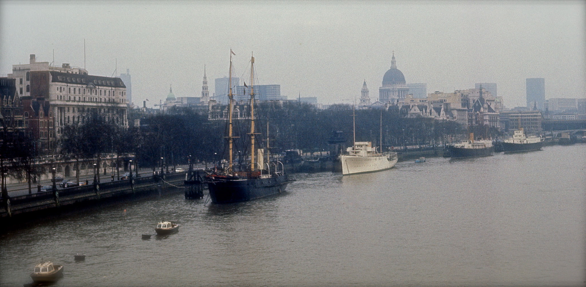 #41 The River Thames, London, February 1971