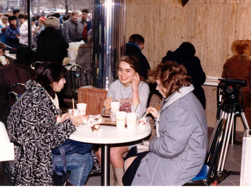 #24 The cost of a hamburger was $1.50, which was roughly 1.50 roubles when an average salary was 150 roubles.