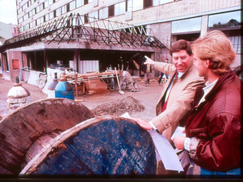 #4 Then they started constructing the restaurant itself.