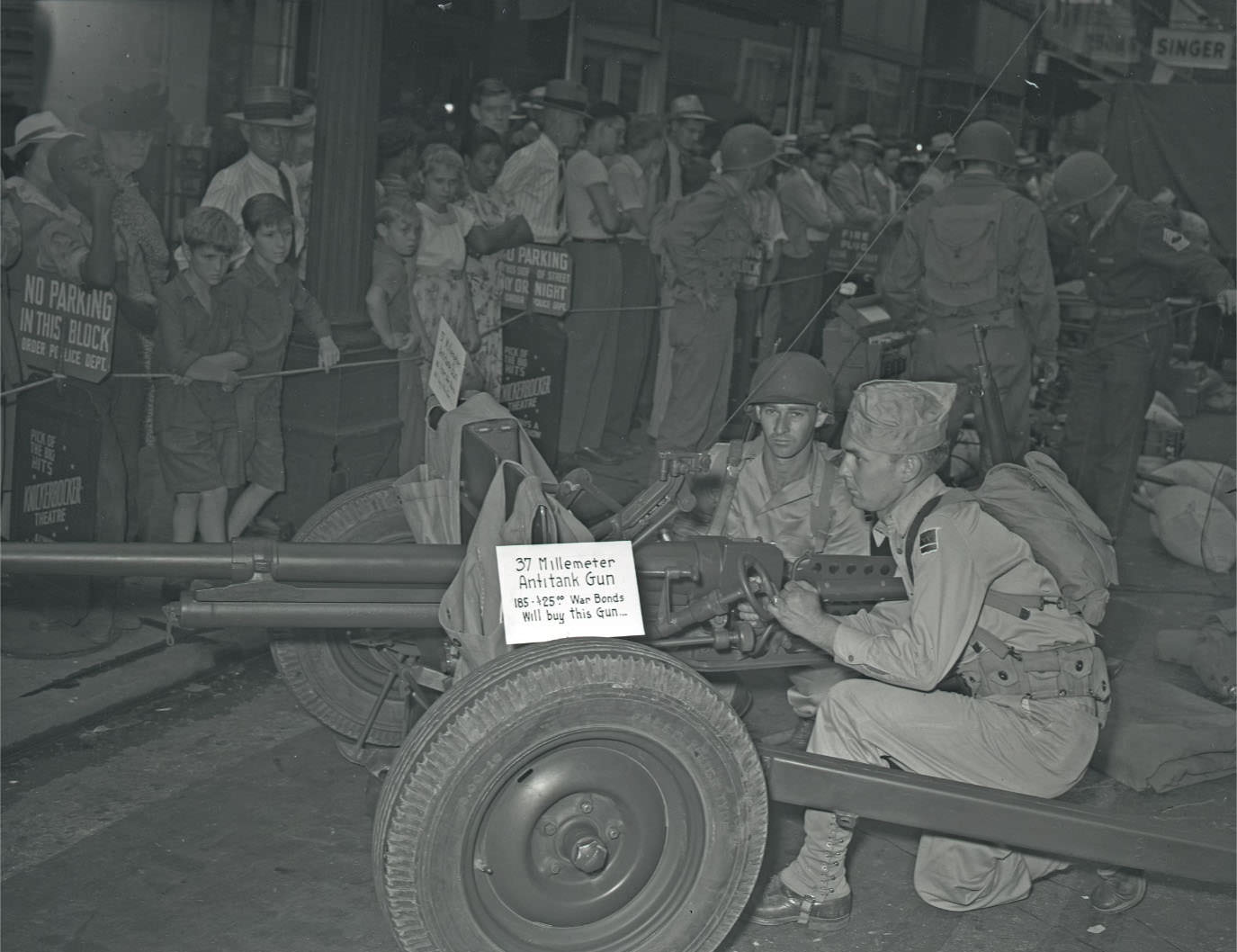 #4 A scene from the Bond Sales Drive by the Army, Navy, and Civic Clubs, in downtown Nashville.