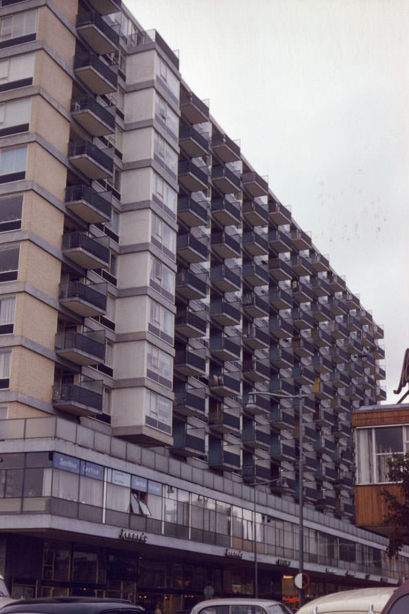 #33 Modern architecture along the Lijnbaan, Rotterdam, 1961