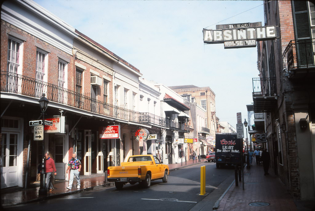 #27 Absinthe House Bar on Bourbon, French Quarter, New Orleans, 1990s