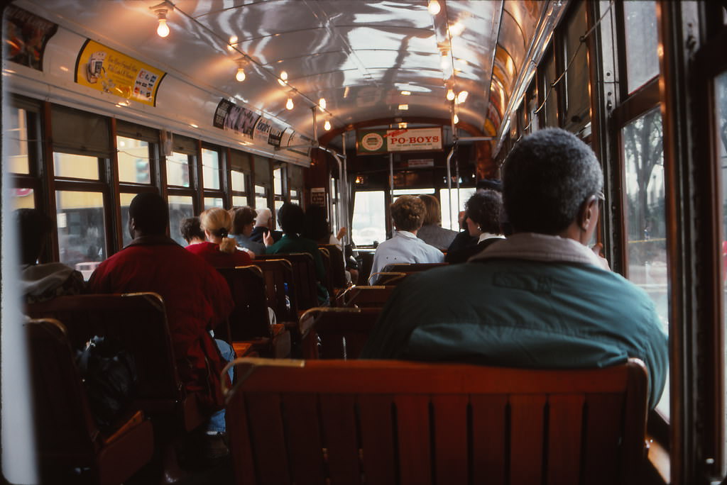 #22 Aboard the St. Charles Streetcar, New Orleans, 1990s