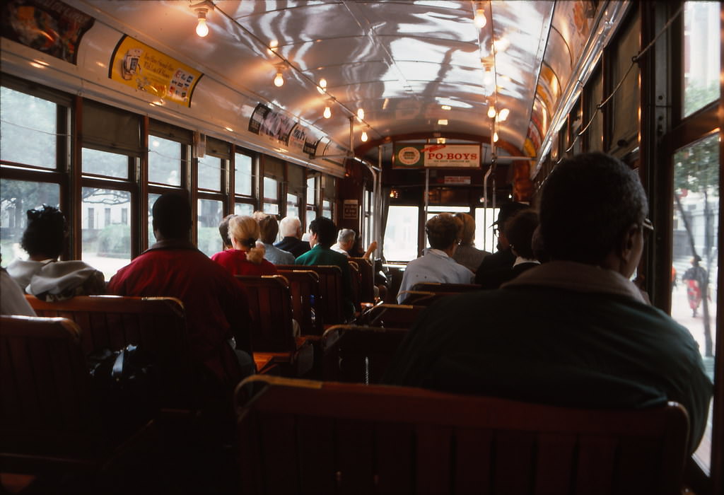 #42 Aboard the St. Charles Streetcar, New Orleans, 1990s