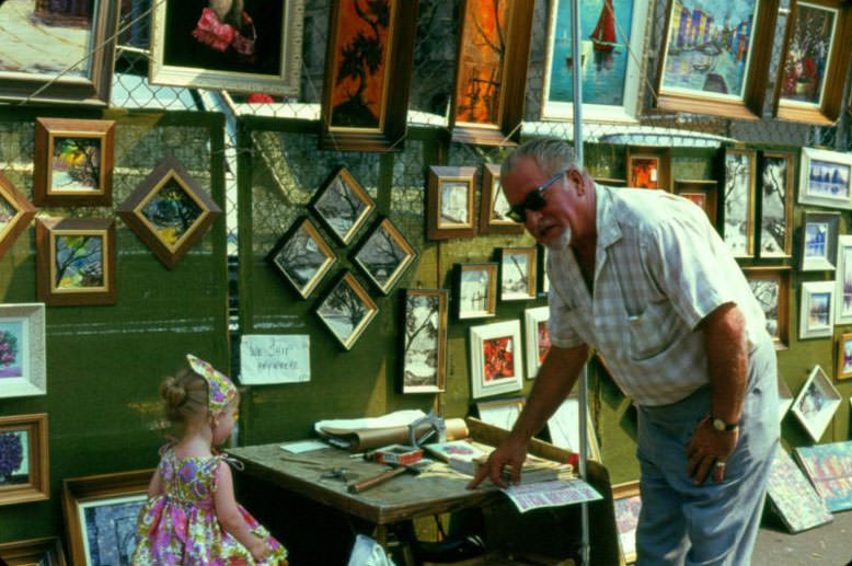 #21 Street art dealer, NYC, June 1966
