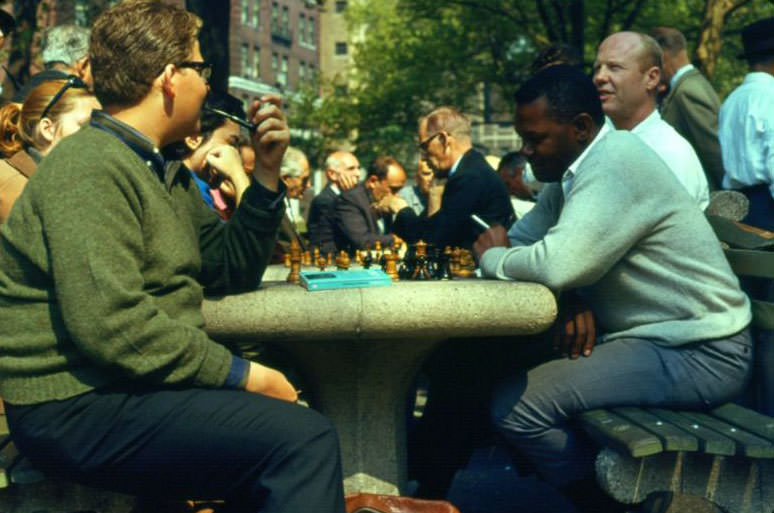 #5 Chess players, NYC, November 1966