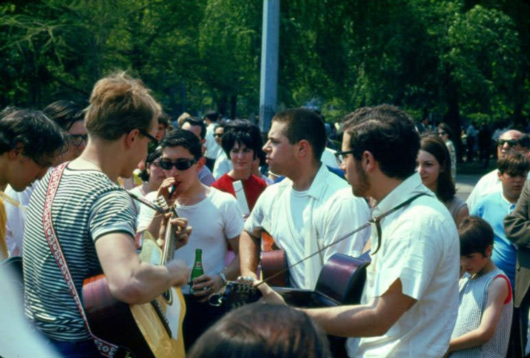 #1 Guitar players at Washington Square, NYC, June 1966