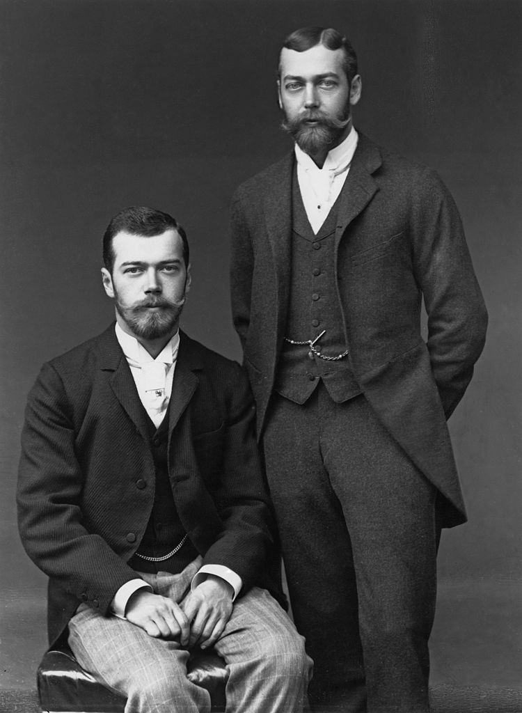 #37 Nicholas II with his cousin, Prince George.