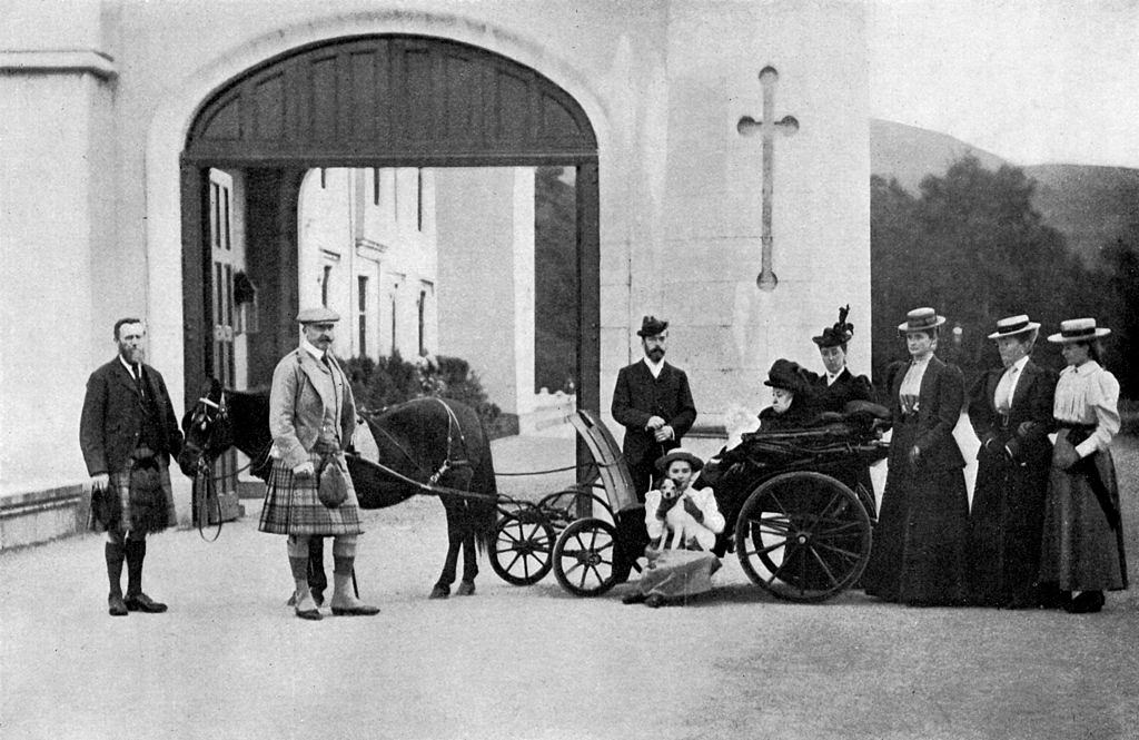 #42 Queen Victoria with Czar Nicholas II of Russia , 1896.