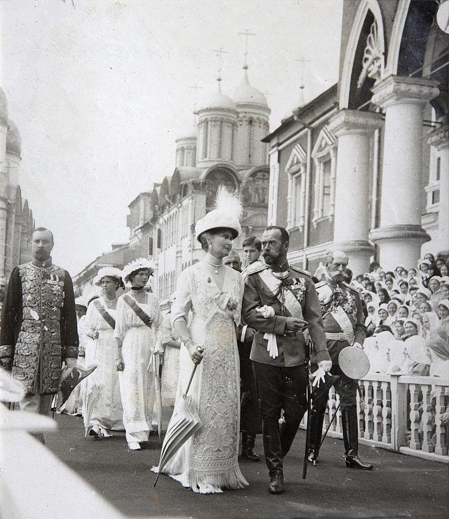 #53 Tsar’s family at the celebrations of the 300th anniversary of the House of Romanov, Russia, 1913.