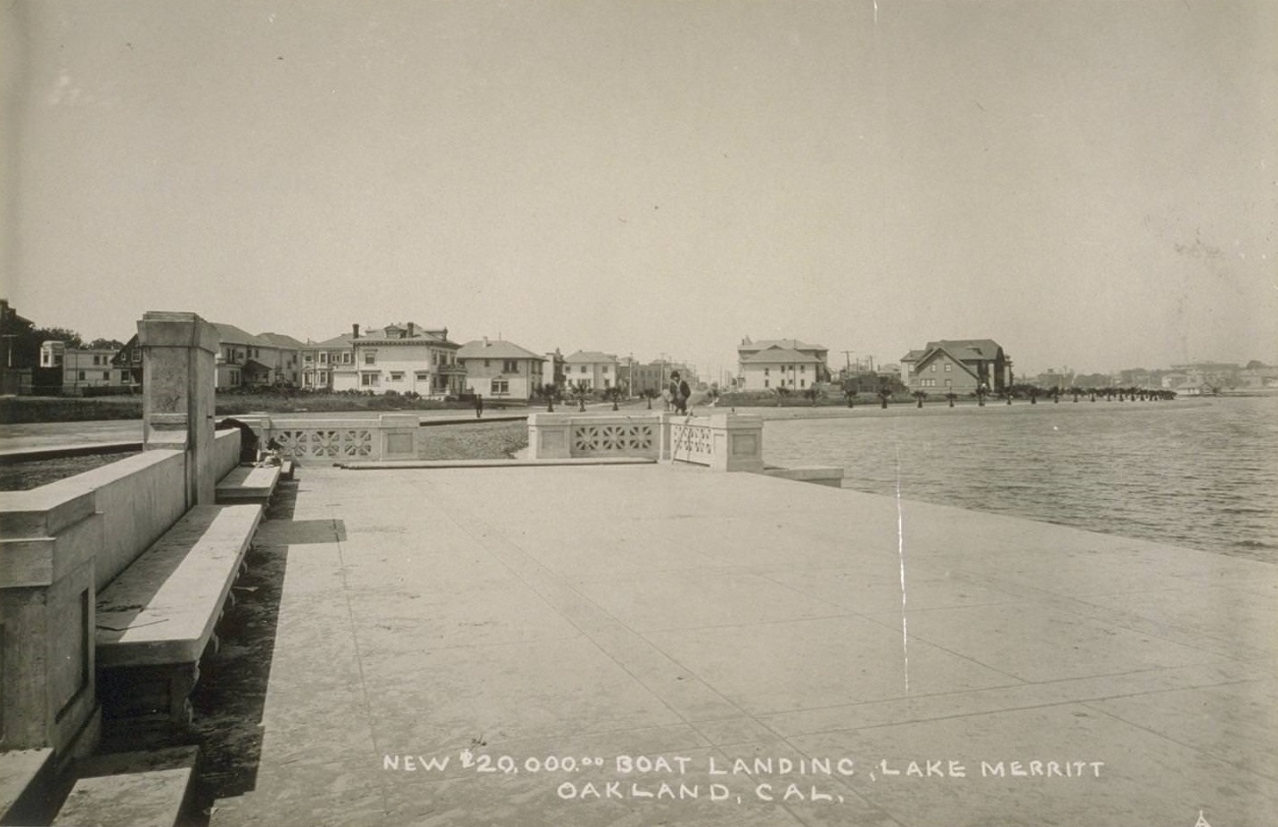 #16 New $20,000.00 Boat Landing, Lake Merritt, Oakland, 1930s