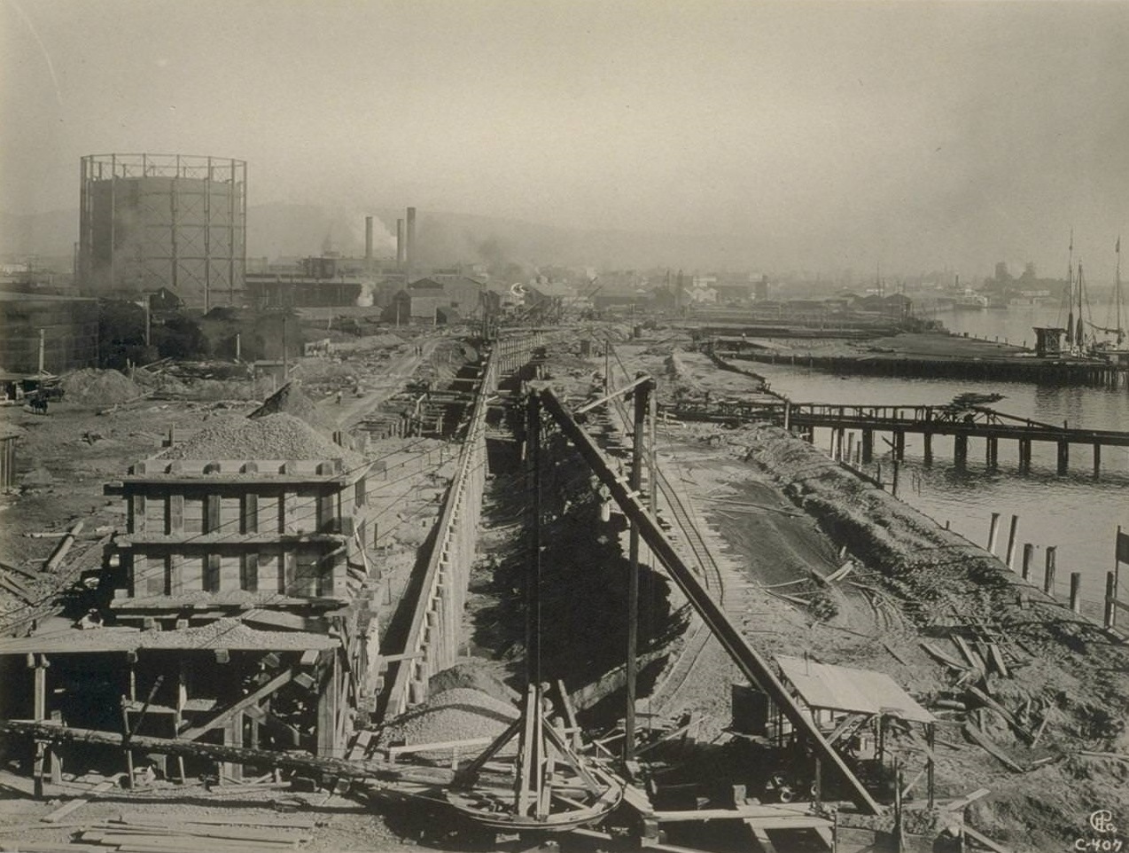 #26 Oakland Waterfront dredging for 30 ft. channel, 1930s