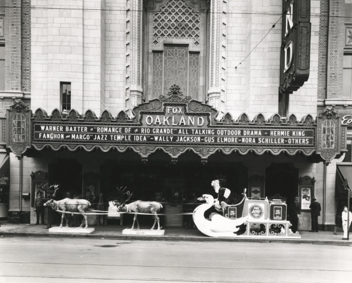#2 Entrance of Fox Oakland Theatre on Telegraph Avenue in Oakland, California, 1940s