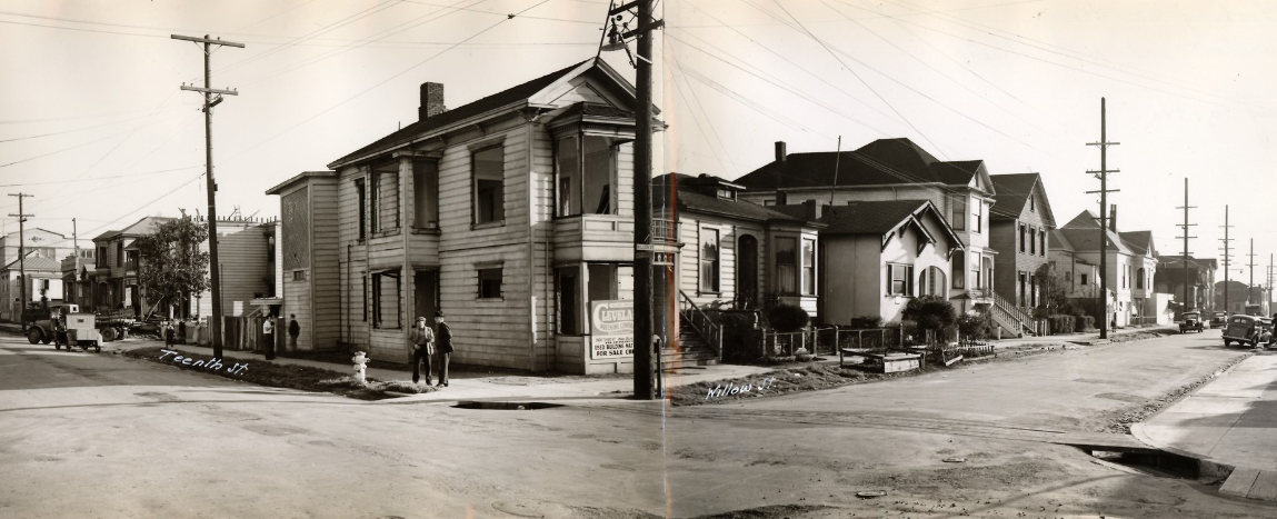 #25 Looking SE from Willow and 10th Streets, January 10, 1940