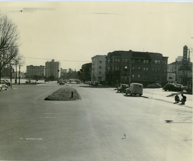 #46 Harrison Street at Grand Avenue in the Adams Point district of Oakland, 1940s