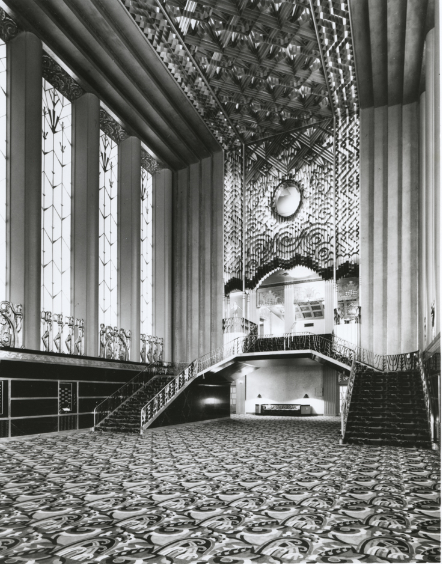 #1 Lobby of Paramount Theatre on Broadway in Oakland, 1940s
