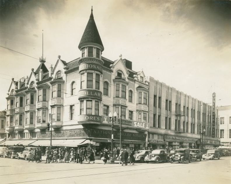 #70 N. W. Corner, 11th and Washington, 1940s