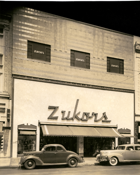 #75 Zukor’s, Inc. building, west side of Washington Street between 13th and 14th, 1940s