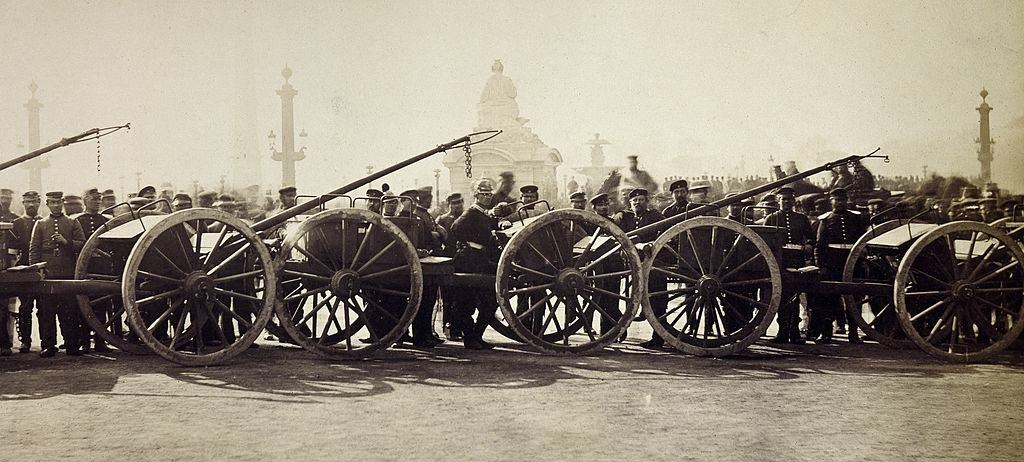 #24 The Prussians arriving in Paris, March 1, 1871.