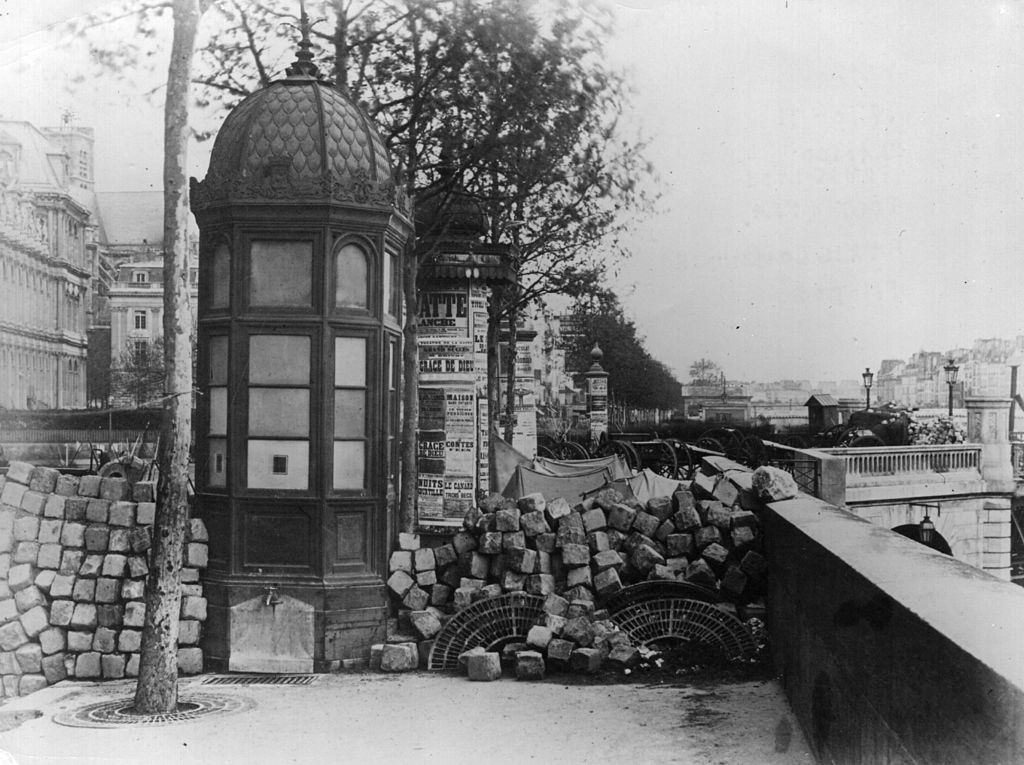 #16 Cobblestones ripped from the streets and used for barricades on the Quai Pelletier and the Pont d’Arcole during the siege of the Paris Commune, 1871.