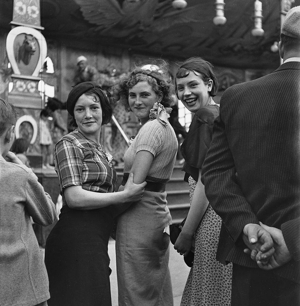 #1 Women in a fun fair, 1935.