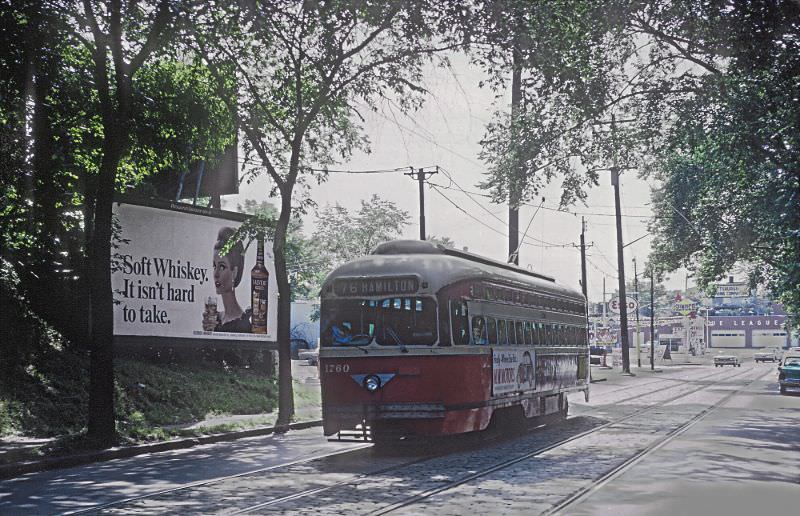 A Hamilton car on Hamilton Ave. near 5th Ave. in Pittsburgh, PA on June 26, 1965
