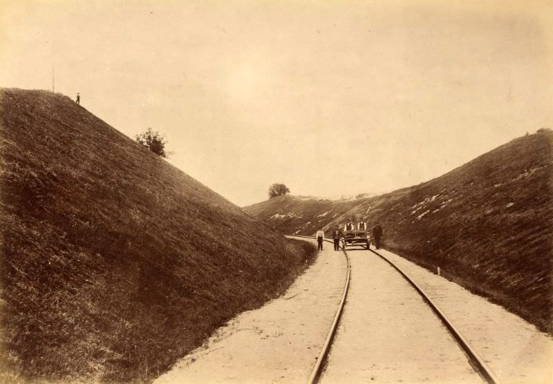 #16 Railroad through the Amata Hollow, June 14, 1889