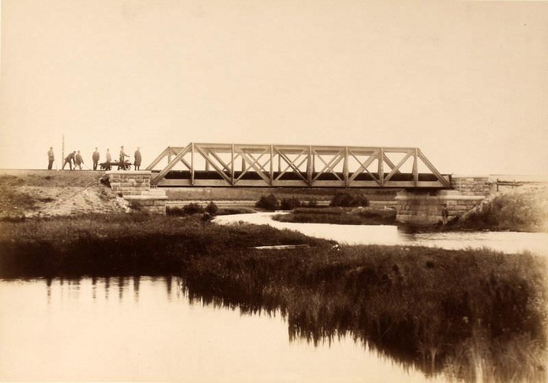 #21 Railway bridge over the Elva River, June 15, 1889