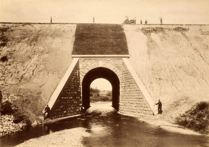#28 Railway culvert over the Līgatne River, June 12, 1889