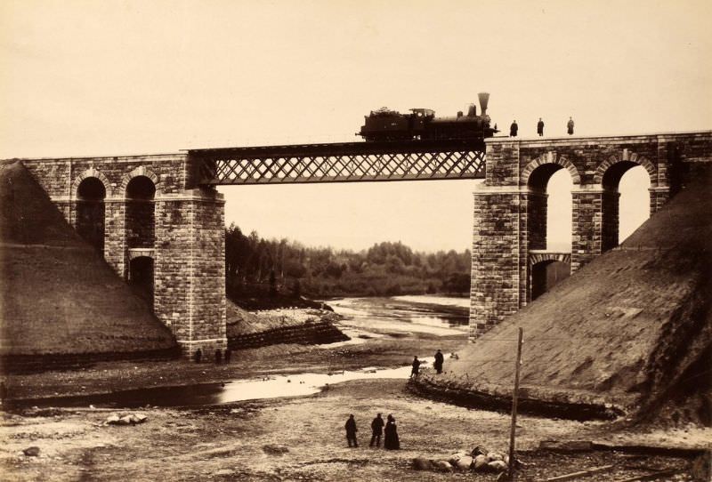 #3 Railway bridge over the Rauna River, after the end of construction, September 24, 1887