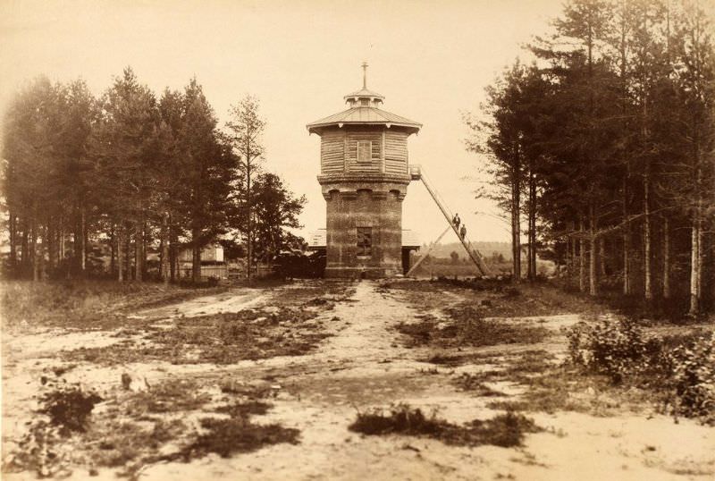 #35 Water tower at the Elva train station, June 15, 1889