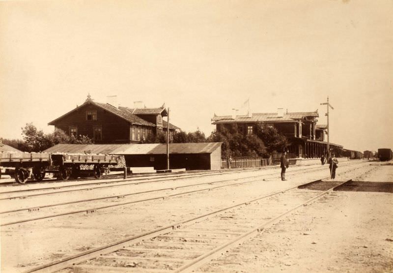 #8 Tartu train station, rail side view, May 24, 1888