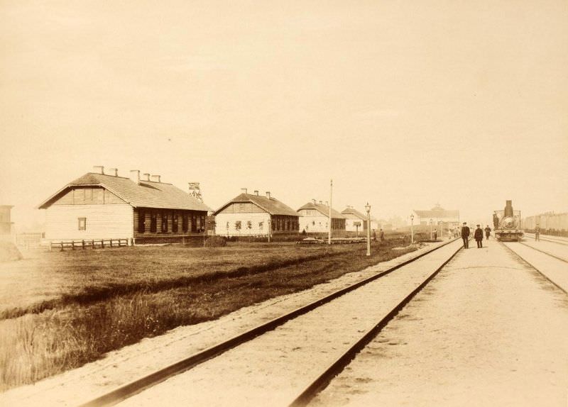 #9 Čiekurkalns (Marshalling Yard) train station in Riga, June 12, 1889