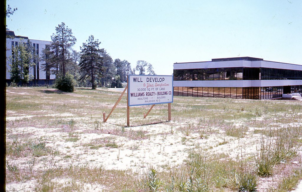 #105 3200 Wake Forest Road, Raleigh. 1305 Navaho Drive in background, 1970s