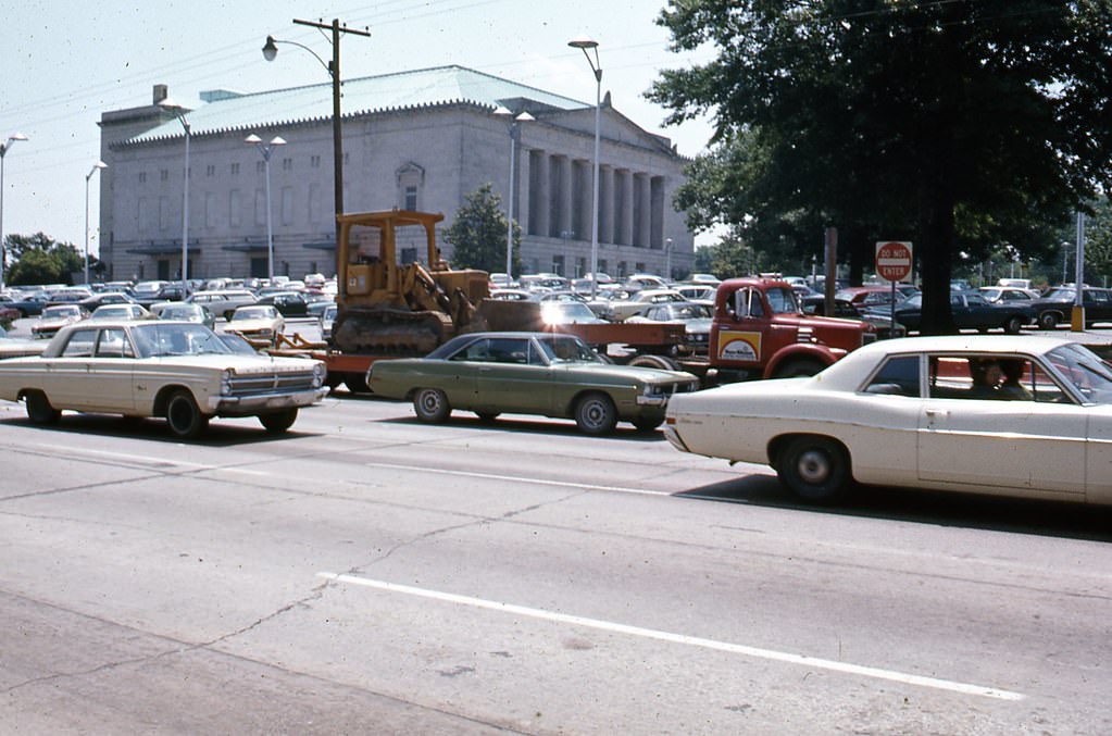 #19 Eastern side of Raleigh Memorial Auditorium from Wilmington Street, 1970s