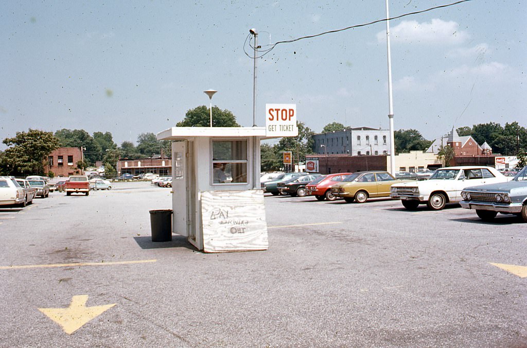 #11 Parking lot on the 400 block of South Wilmington Street, Raleigh, 1970s