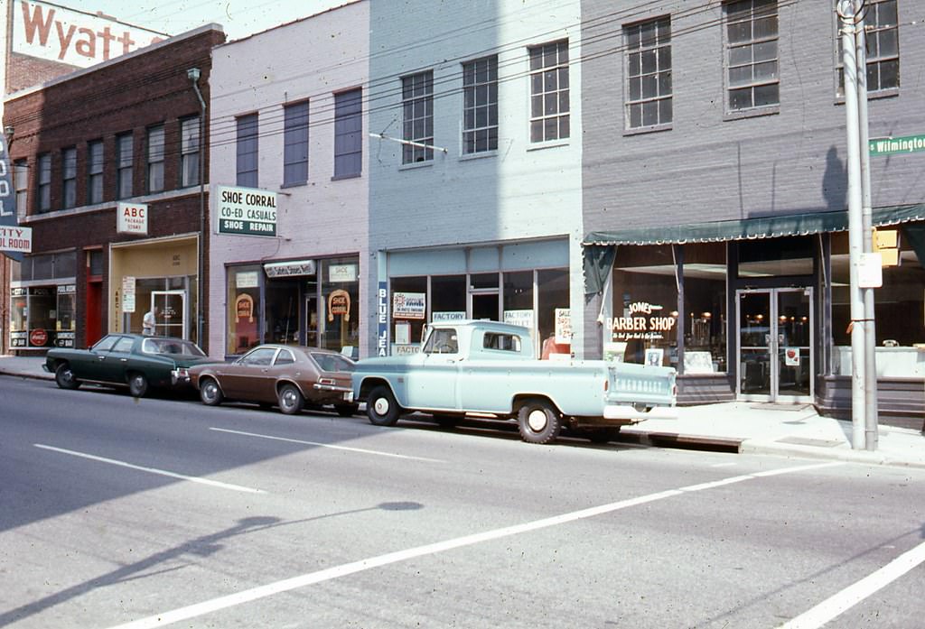 #3 East side of the 400 block of Davie Street, Raleigh, 1970s