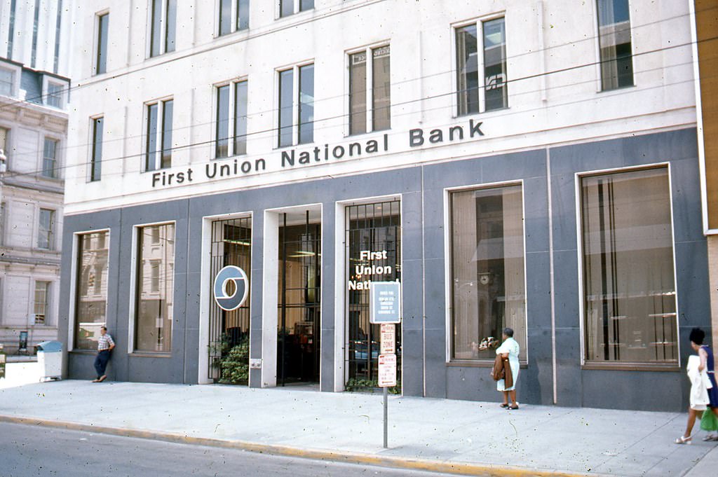 #26 First Union National Bank, corner of Martin and Fayetteville Streets, 1970s