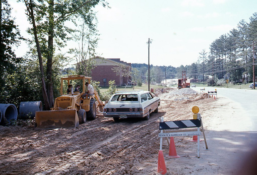 #33 Construction on 2400 block of Rock Quarry Road in Raleigh, 1970s