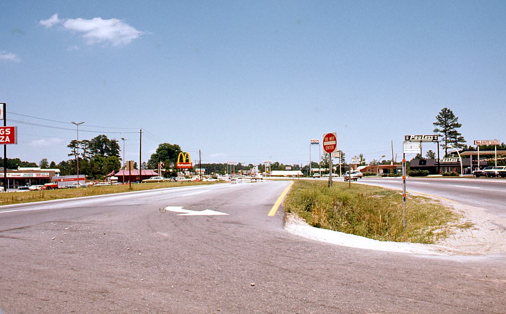 #67 3151 Capital Boulevard (North Boulevard) looking north, Raleigh, 1970s