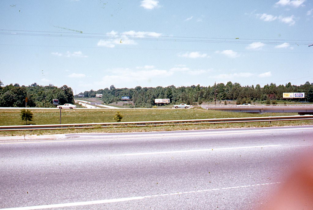 #70 Capital Boulevard (North Boulevard) Beltline overpass, Raleigh, 1970s